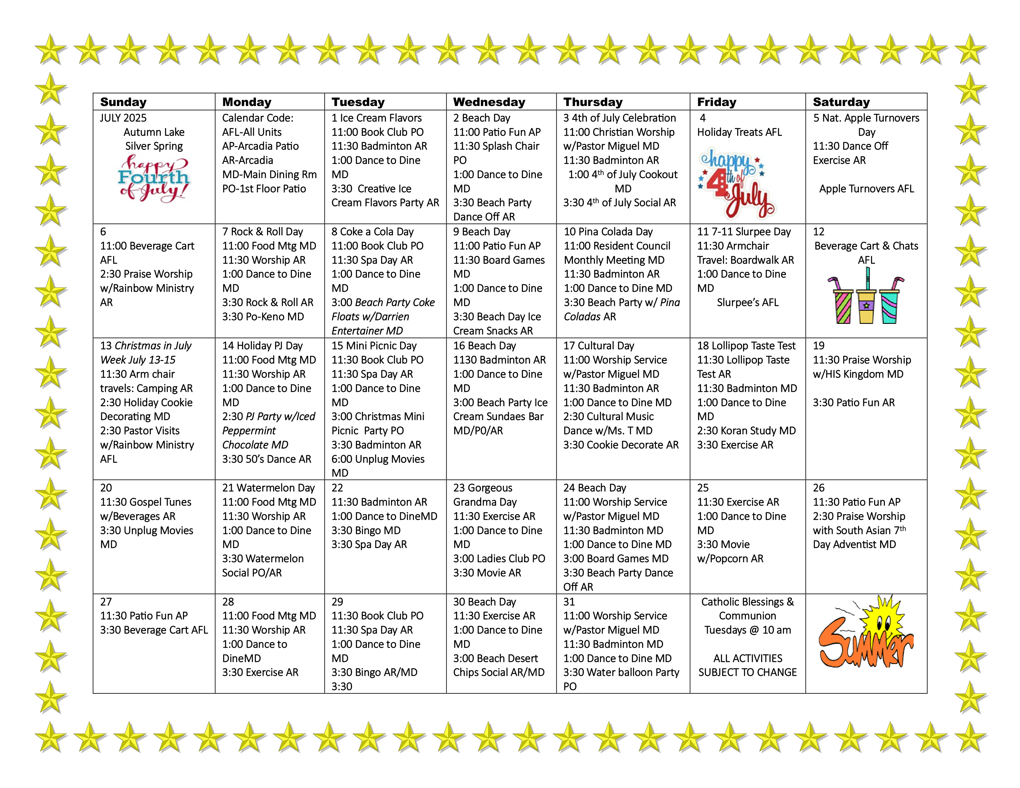 calendar
